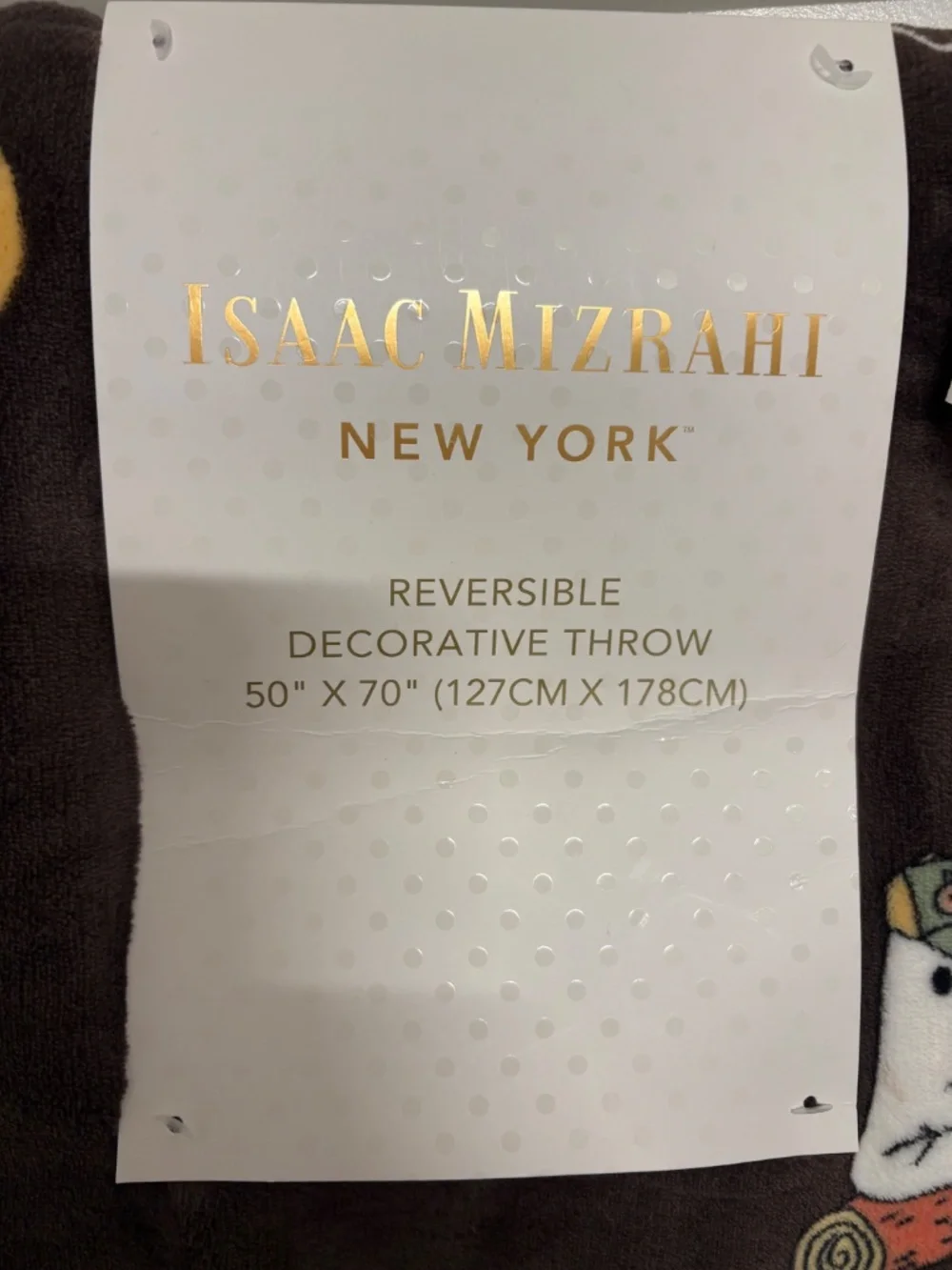 Viral Isaac Mizrahi Reversible Halloween blanket Ghosts reading & camping